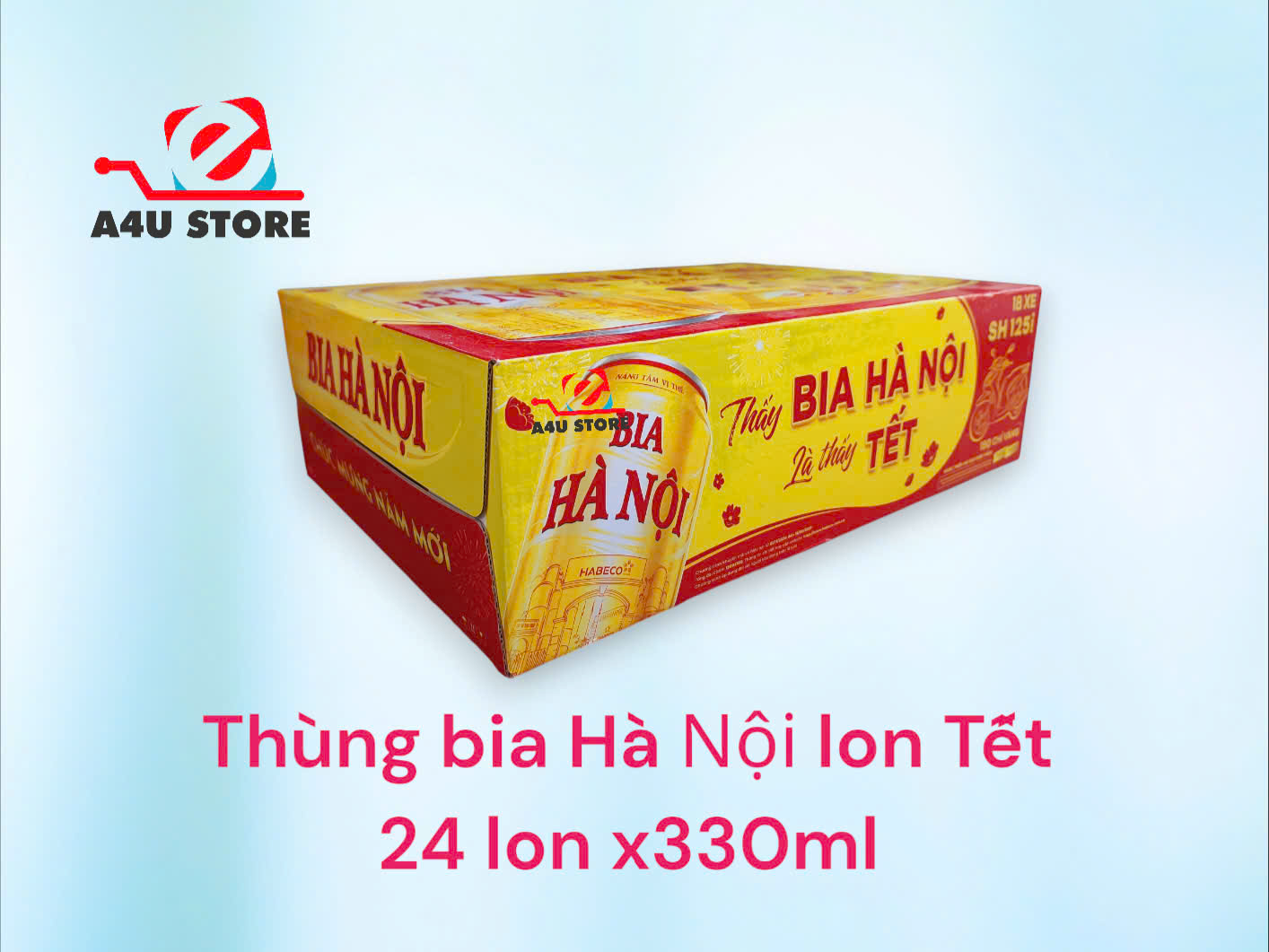 Thùng bia Hà Nội lon Tết 2025